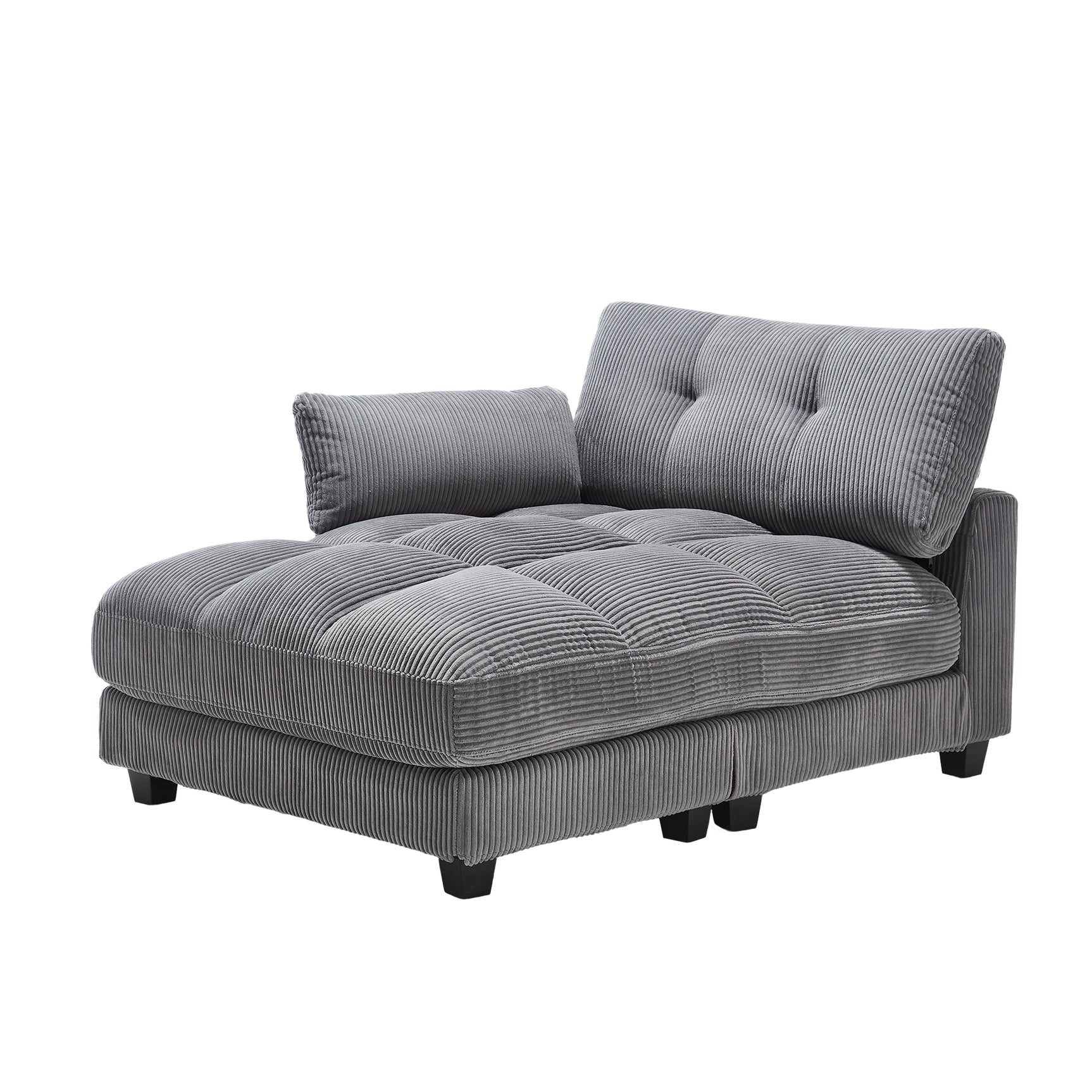 2-Sitzer-Sofa aus beigem Stoff im skandinavischen Stil – AHBARM