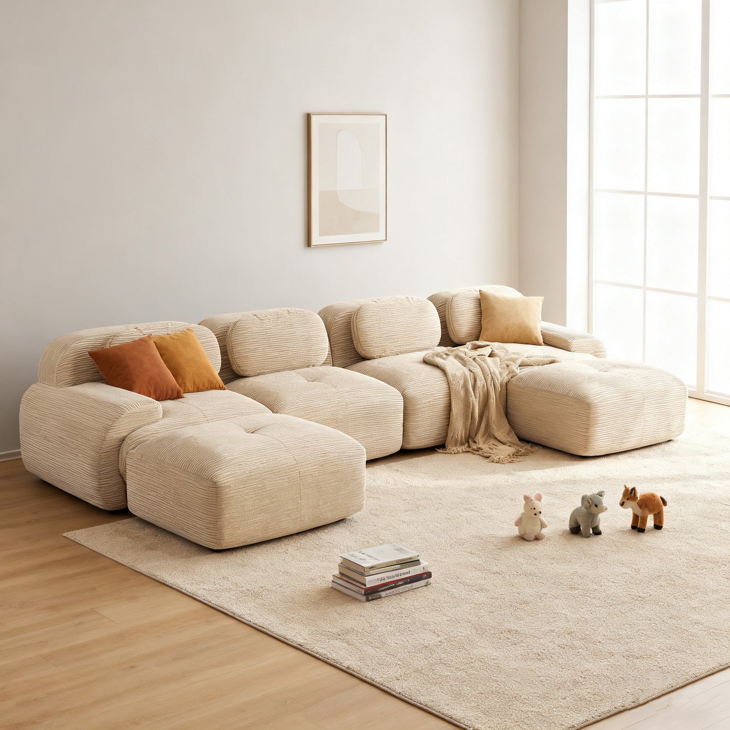 2-Sitzer-Schlafsofa aus dunkelgrauem Stoff mit Seitentaschen, modernes Schlafsofa