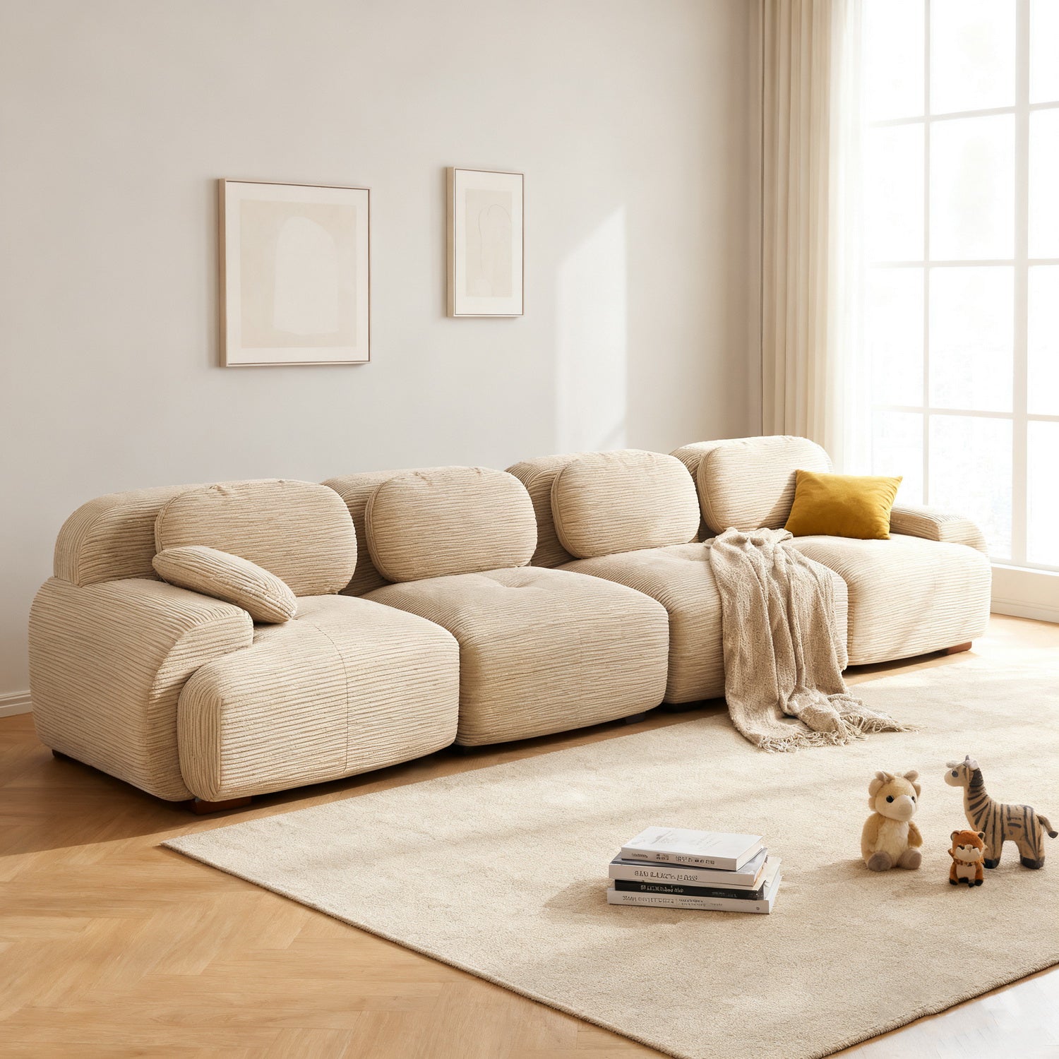 2-Sitzer-Schlafsofa aus dunkelgrauem Stoff mit Seitentaschen, modernes Schlafsofa