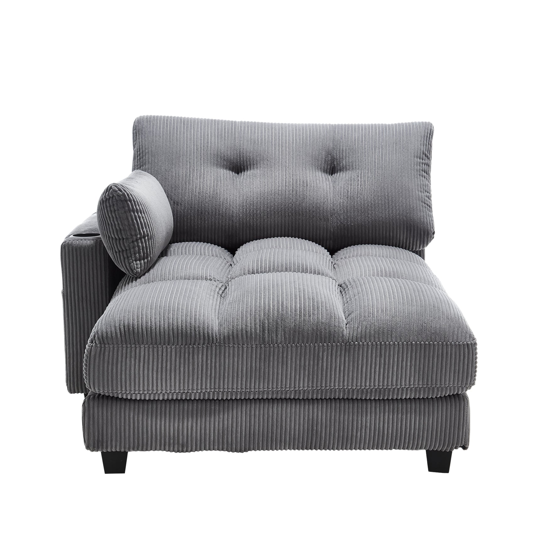 2-Sitzer-Sofa aus beigem Stoff im skandinavischen Stil – AHBARM