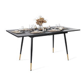 Table de salle à manger rétro style industriel extensible en bois - WHALEN