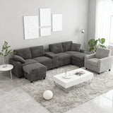 2-seater sofa in beige fabric Scandinavian style - AHBARM