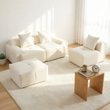 2-seater sofa bed in dark gray fabric with side pockets, modern convertible sofa