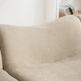 Canapé modulaire chenille kaki clair 2 places