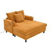 2-seater sofa in beige fabric Scandinavian style - AHBARM