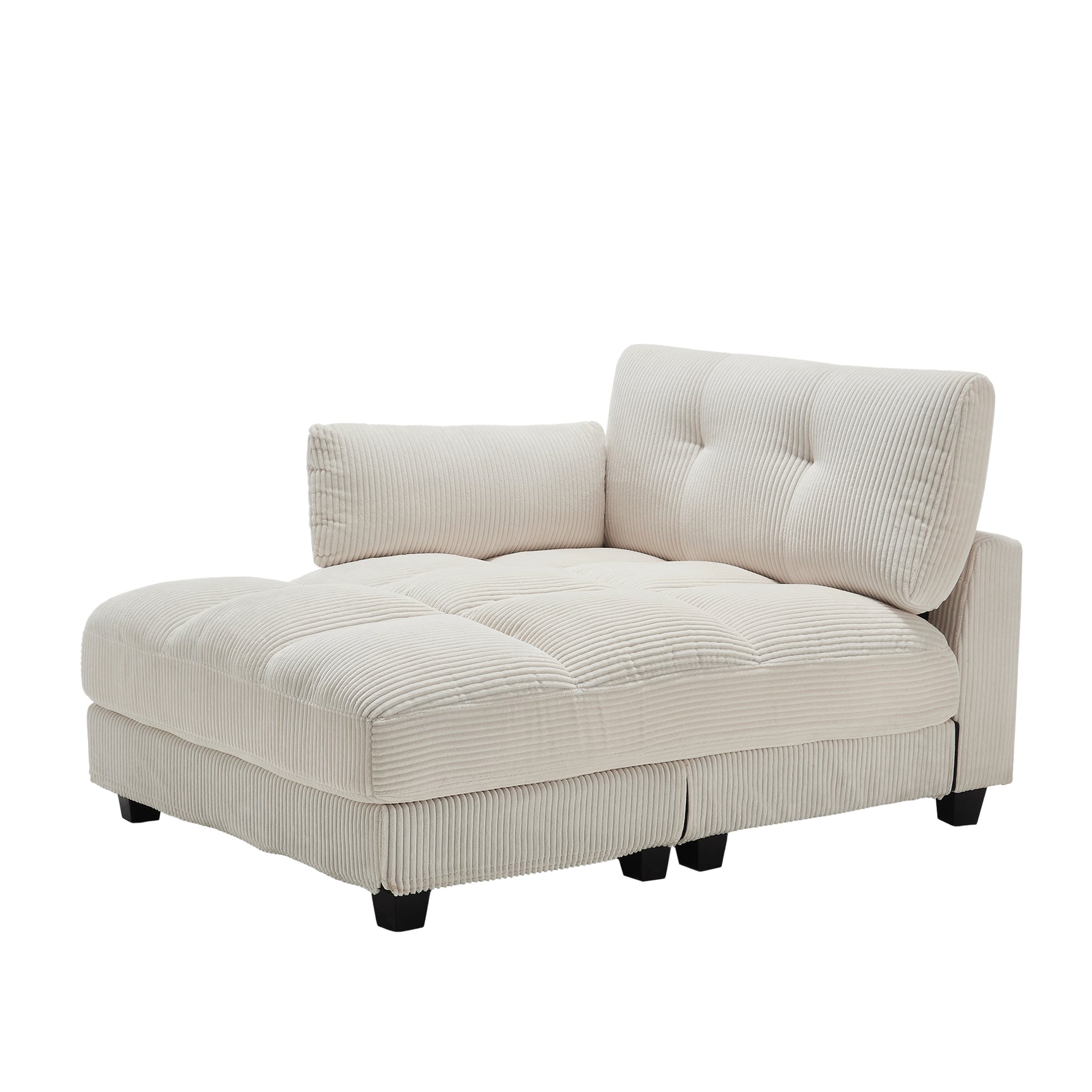 2-seater sofa in beige fabric Scandinavian style - AHBARM