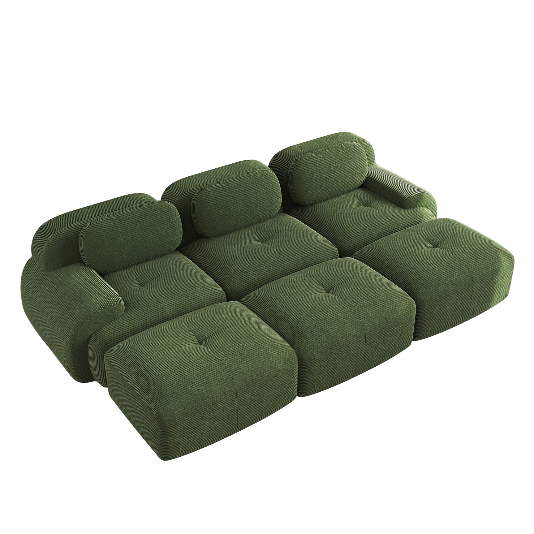 2-seater sofa bed in dark gray fabric with side pockets, modern convertible sofa
