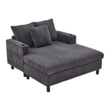 2-seater sofa in beige fabric Scandinavian style - AHBARM