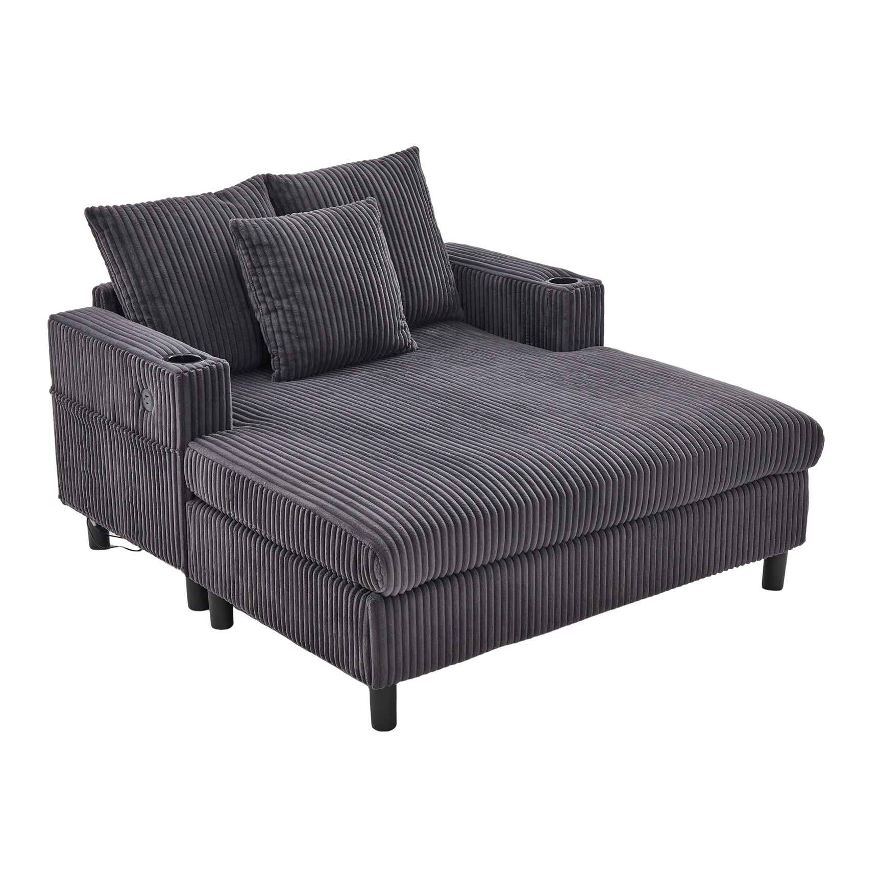 2-seater sofa in beige fabric Scandinavian style - AHBARM