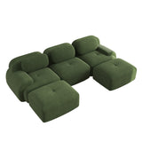 2-Sitzer-Schlafsofa aus dunkelgrauem Stoff mit Seitentaschen, modernes Schlafsofa