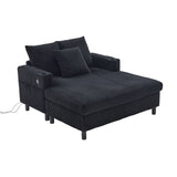 2-seater sofa in beige fabric Scandinavian style - AHBARM
