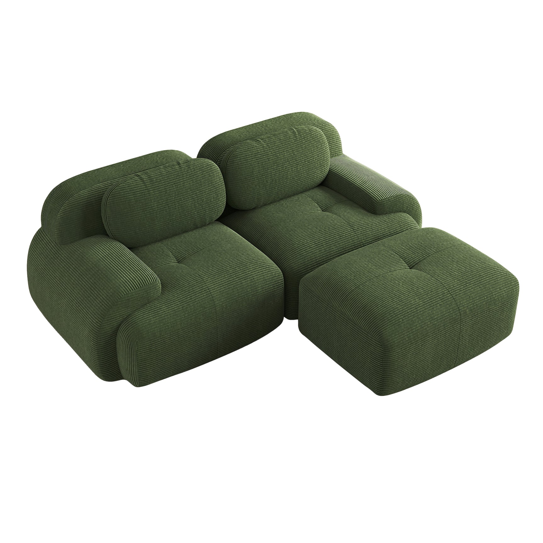 2-Sitzer-Schlafsofa aus dunkelgrauem Stoff mit Seitentaschen, modernes Schlafsofa