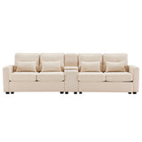 2-seater sofa in beige fabric Scandinavian style - AHBARM