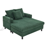 2-seater sofa in beige fabric Scandinavian style - AHBARM
