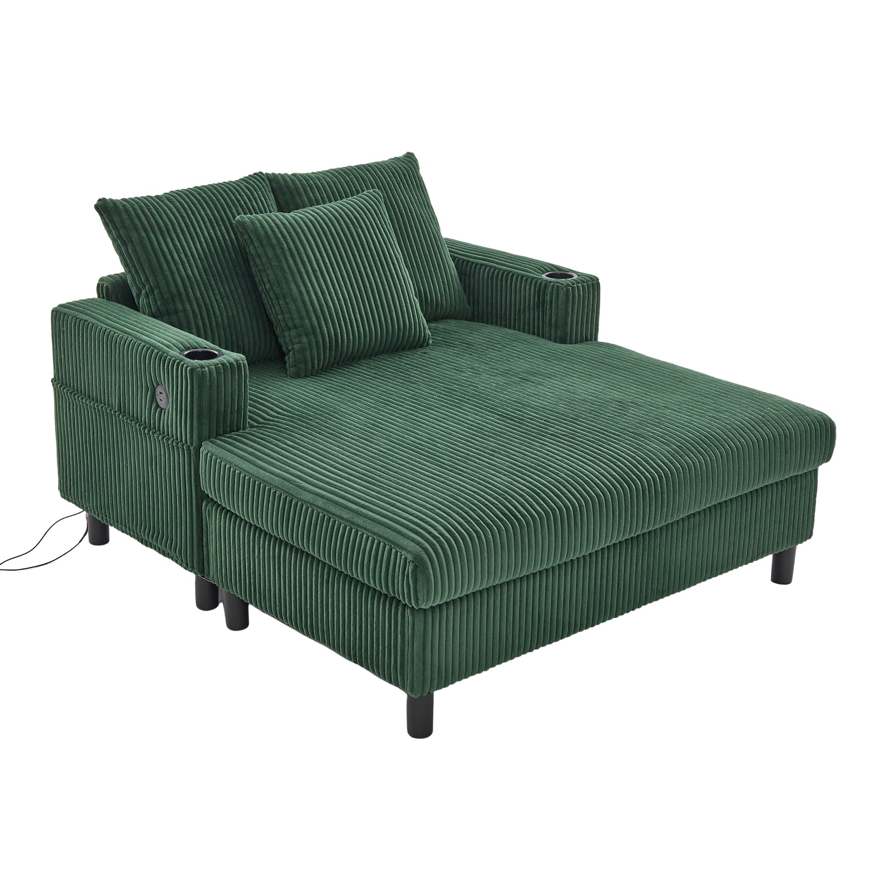2-seater sofa in beige fabric Scandinavian style - AHBARM