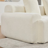 2-seater sofa bed in dark gray fabric with side pockets, modern convertible sofa