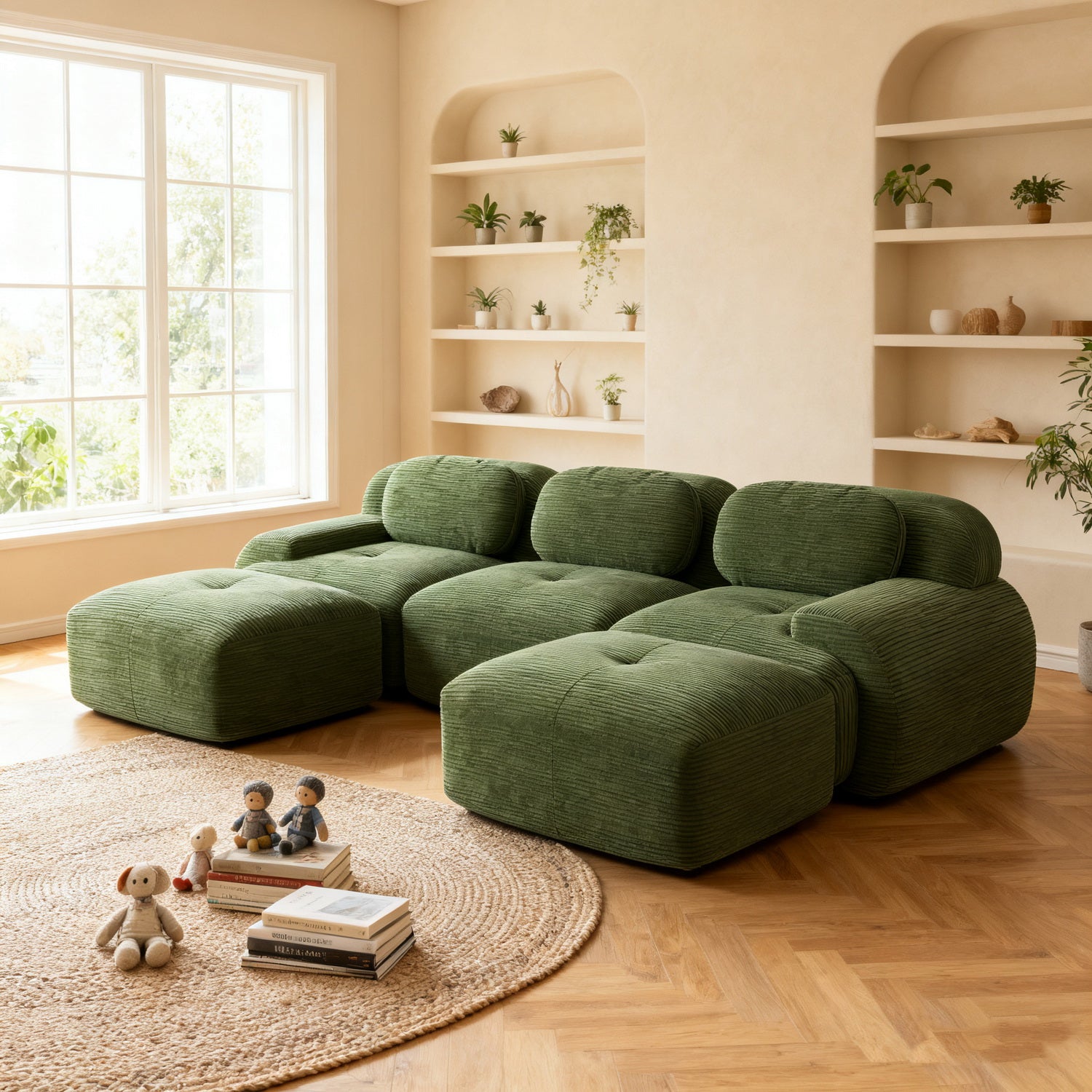 2-Sitzer-Schlafsofa aus dunkelgrauem Stoff mit Seitentaschen, modernes Schlafsofa