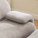 2-Sitzer-Schlafsofa aus dunkelgrauem Stoff mit Seitentaschen, modernes Schlafsofa
