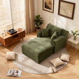 2-Sitzer-Sofa aus beigem Stoff im skandinavischen Stil – AHBARM