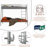 Bühne Bett 3 Sitze und 2 Stock