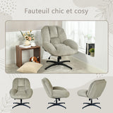 Einstellbare ergonomische Büro -Sessel mit Stoff Armlehnen weiße Schleife - Thomasina