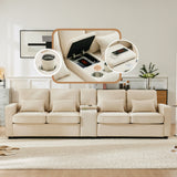 2-seater sofa in beige fabric Scandinavian style - AHBARM