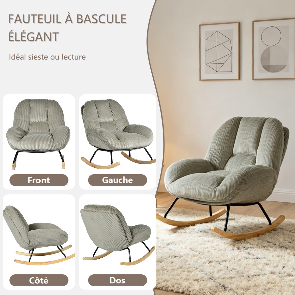 Adjustable Ergonomic Office Armchair Pivoting with fabric armrests white loop - Thomasina