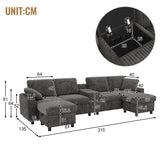2-seater sofa in beige fabric Scandinavian style - AHBARM