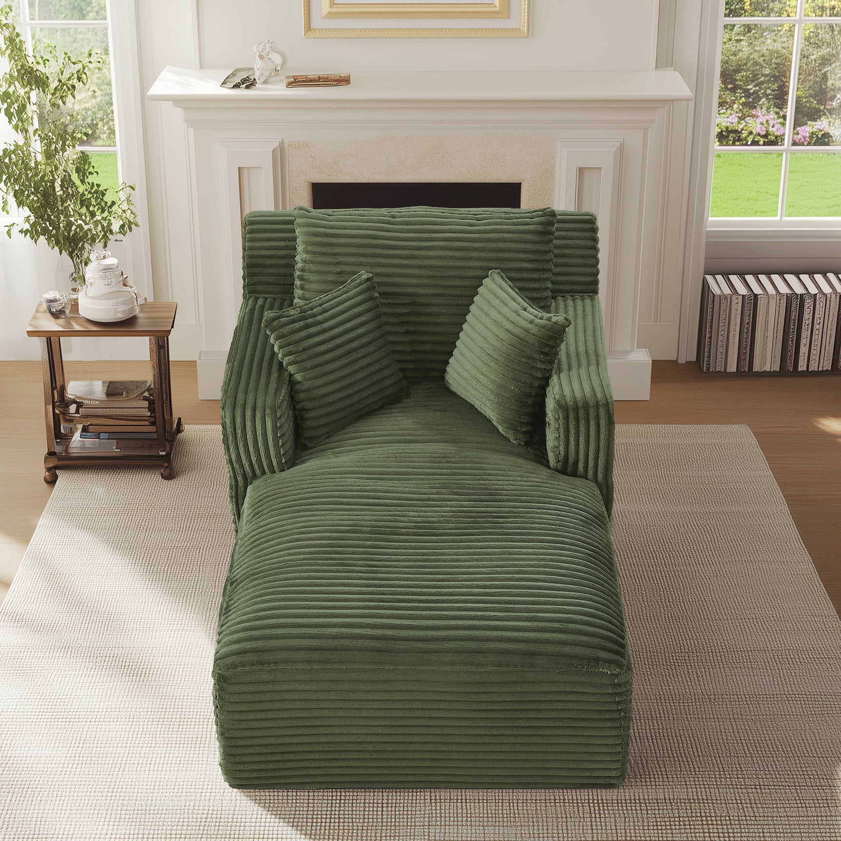 2-Sitzer-Sofa aus beigem Stoff im skandinavischen Stil – AHBARM