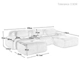2-seater sofa bed in dark gray fabric with side pockets, modern convertible sofa