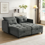 2-seater sofa in beige fabric Scandinavian style - AHBARM