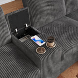 2-seater sofa in beige fabric Scandinavian style - AHBARM