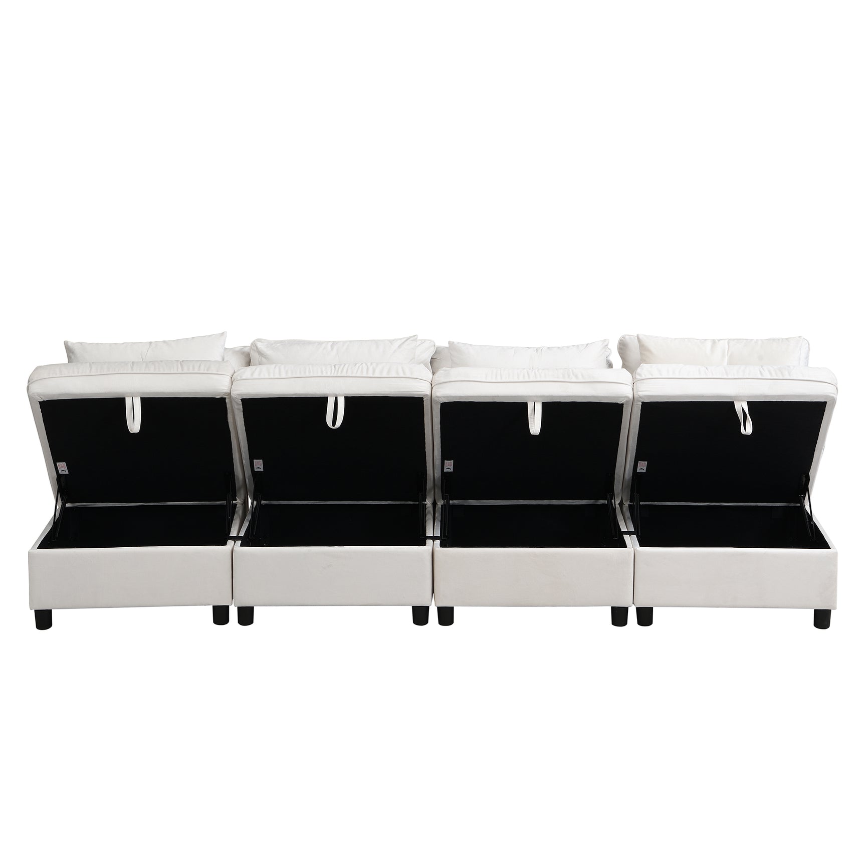 2-seater sofa in beige fabric Scandinavian style - AHBARM
