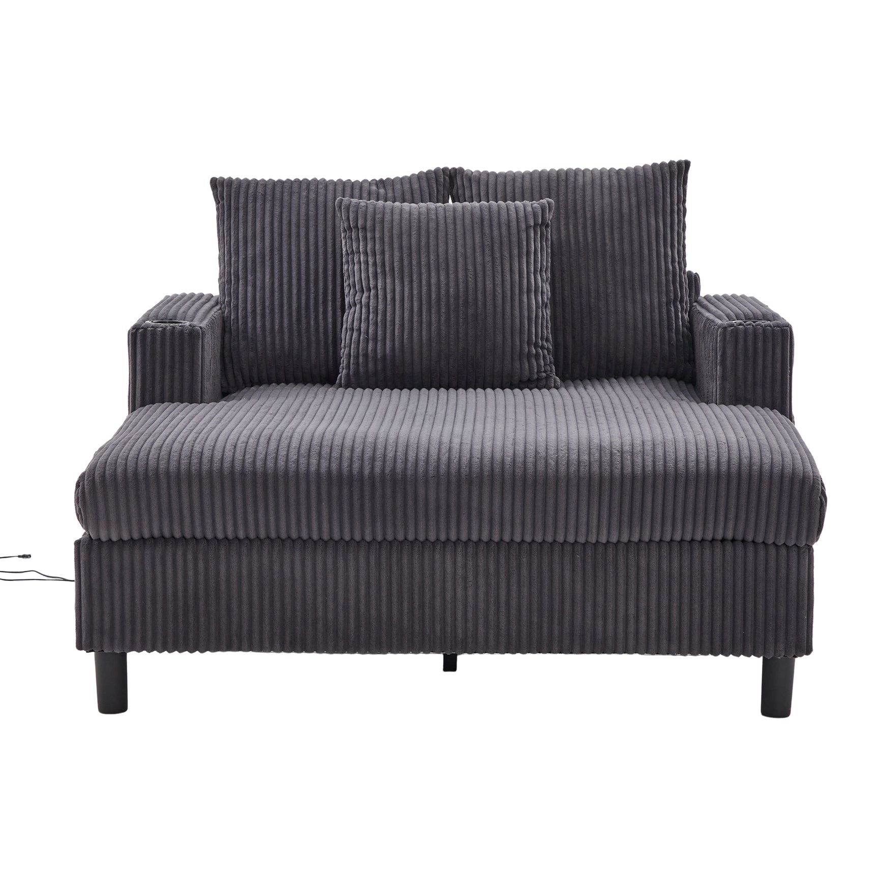 2-seater sofa in beige fabric Scandinavian style - AHBARM