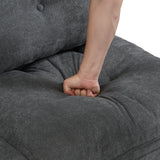 2-seater sofa in beige fabric Scandinavian style - AHBARM