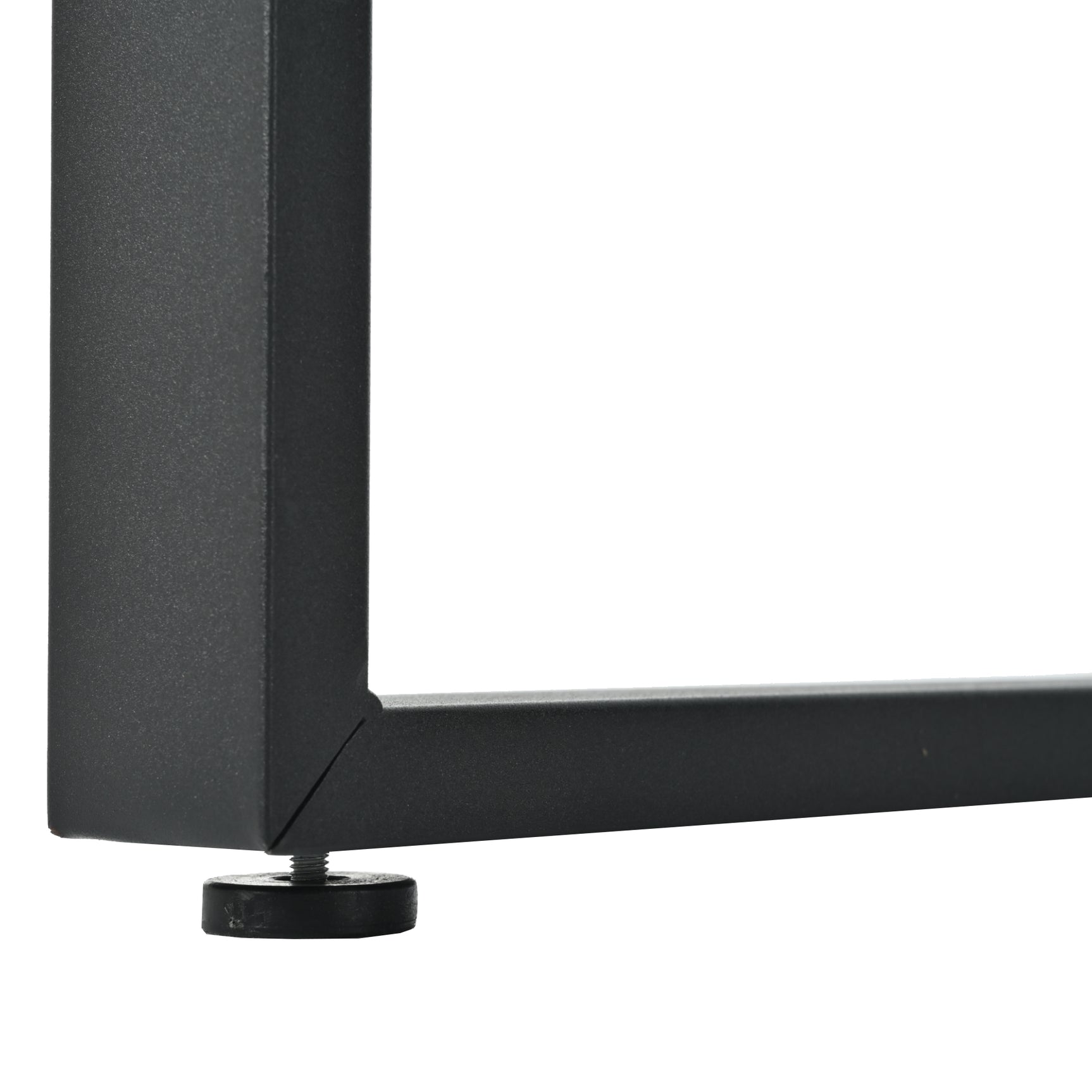 Ausziehbarer Esstisch 140/180 x 80 x 75 cm mit MDF-Platte in weißem Marmoreffekt und schwarzen Metallbeinen