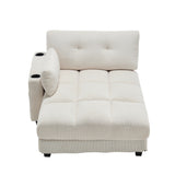 2-seater sofa in beige fabric Scandinavian style - AHBARM
