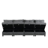 2-seater sofa in beige fabric Scandinavian style - AHBARM