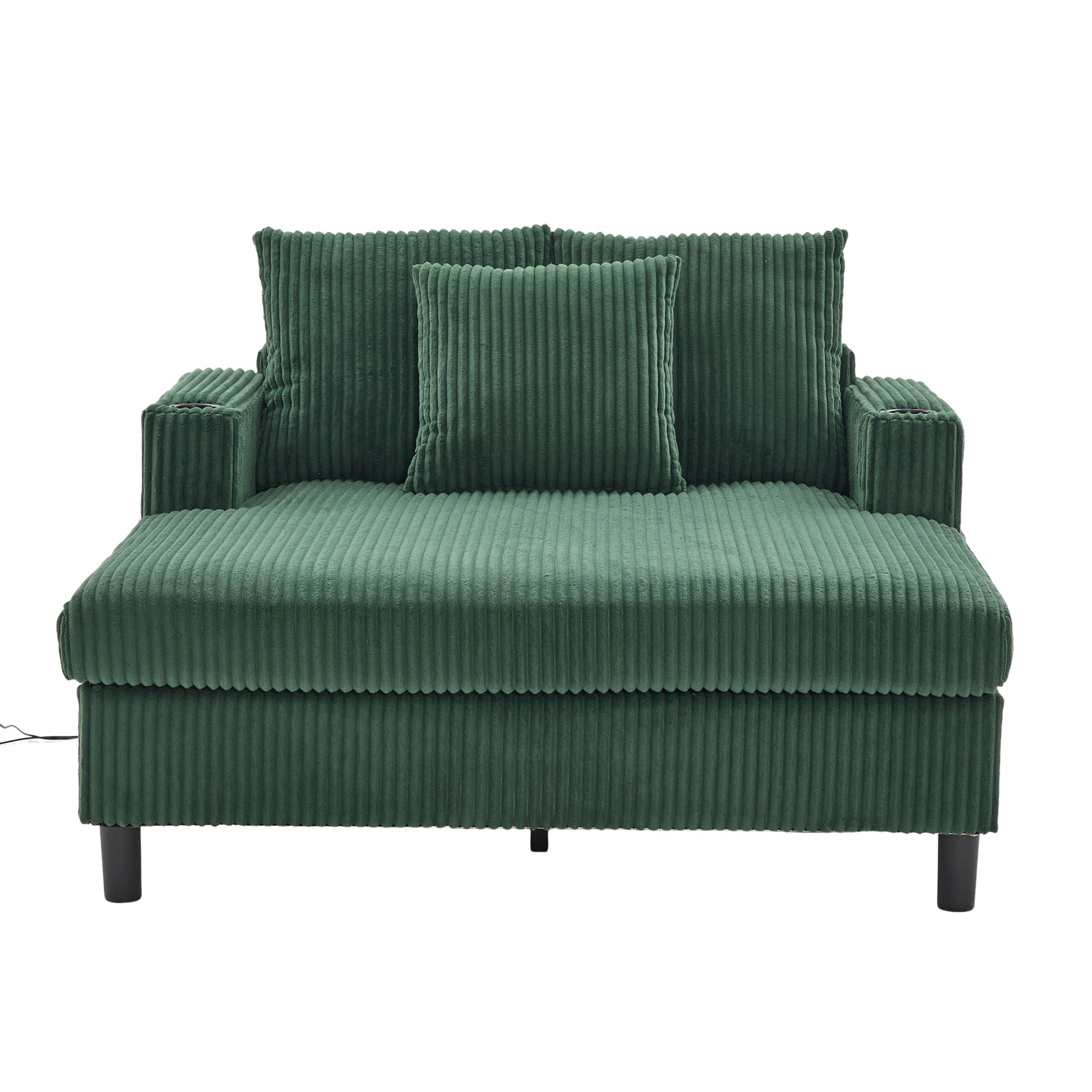 2-seater sofa in beige fabric Scandinavian style - AHBARM