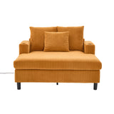 2-seater sofa in beige fabric Scandinavian style - AHBARM