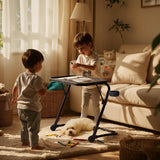 Table d’appoint pliable pour ordinateur portable, bout de canapé réglable en hauteur avec plateau inclinable et porte-gobelet - BASELINE