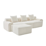 2-seater sofa bed in dark gray fabric with side pockets, modern convertible sofa