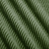 Ensemble de canapés avec accoudoirs incurvés et base antidérapante en tissu velours côtelé doux pour le salon, vert, siège 2 + tabouret 2