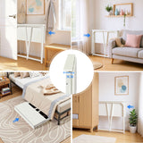 Ensemble avec bureau pliable blanc à roulettes et fauteuil en velours côtelé vert olive âââââââ€?ASCOLI & ROSS