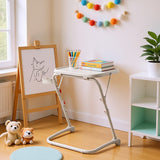 Foldable side table for laptop, adjustable sofa adjustable sofa with tilting tray and cup holder-baseline