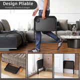 Foldable side table for laptop, adjustable sofa adjustable sofa with tilting tray and cup holder-baseline
