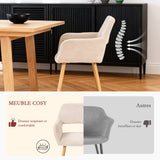 Round Table Table Table Table Timber Ø80 cm with 4 black velvet chairs, modern and comfortable style
