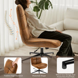 Leisure chair adjustable in 360 ° swivel suede - Charlotte