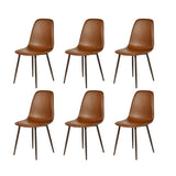 Set of 4 industrial dining chairs in suede - Charlton