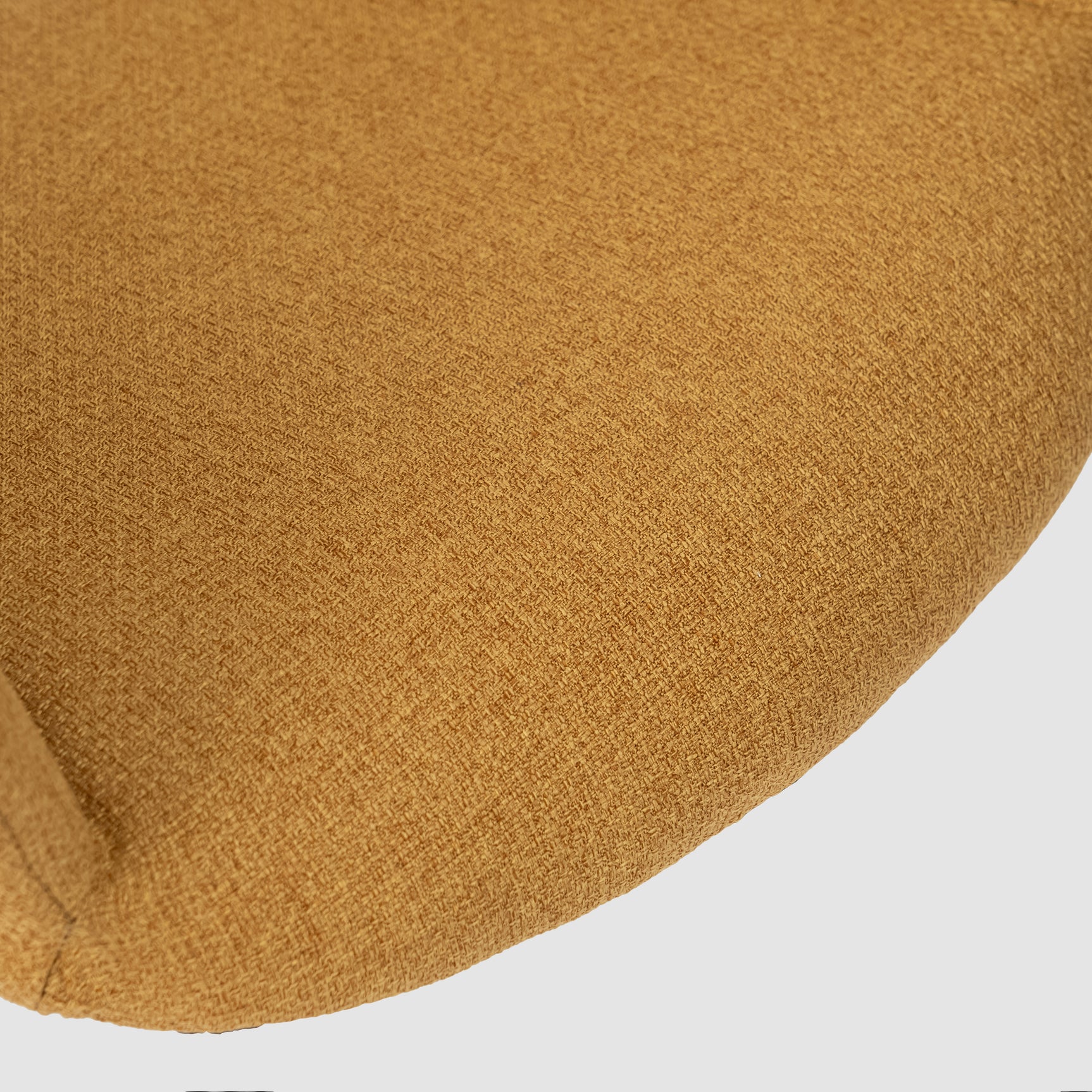 Set aus 6 modernen Esszimmerstühlen aus gelbem Stoff, schwarze Metallbeine – BETH STOFF GELB 6STK